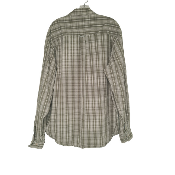 Vtg 90s Levis SilverTab Shirt Men XL Button Up Green Plaid Pockets Y2K Grunge - Picture 3 of 9